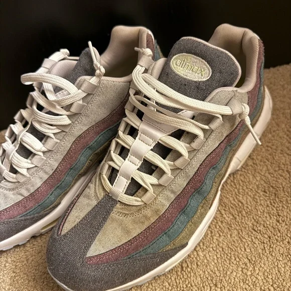 Nike Air Max 95 Multicolor Canvas Sneakers Men’s Size 13 - Picture 3 of 9